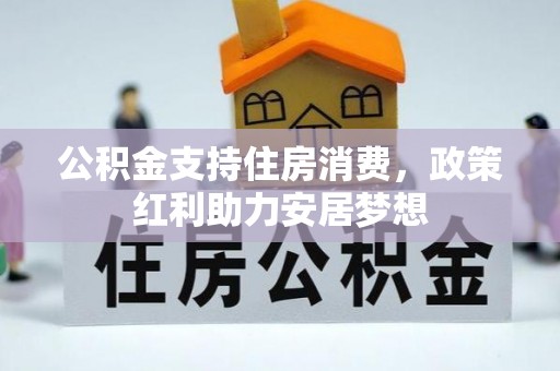 中区公积金支持住房消费，政策红利助力安居梦想