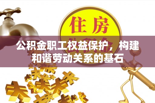 中区公积金职工权益保护，构建和谐劳动关系的基石