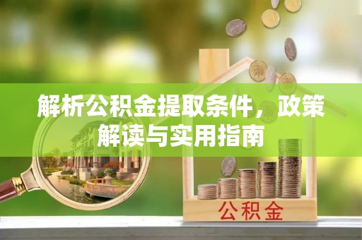 中区解析公积金提取条件，政策解读与实用指南