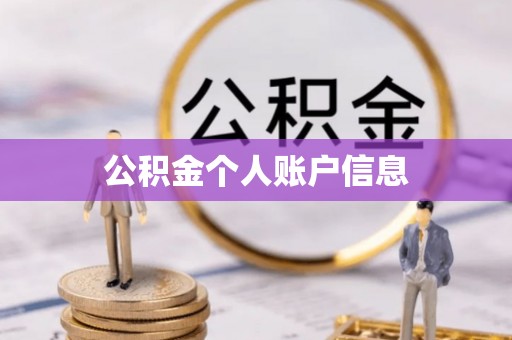 中区公积金个人账户信息