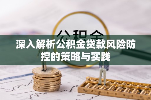 中区深入解析公积金贷款风险防控的策略与实践