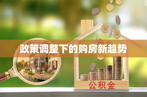 中区政策调整下的购房新趋势