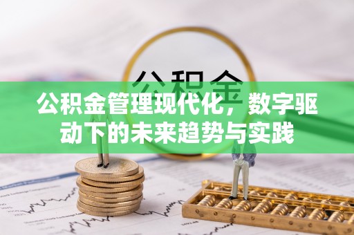 中区公积金管理现代化，数字驱动下的未来趋势与实践