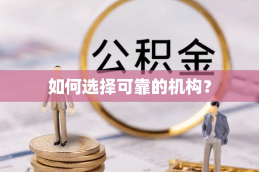 中区如何选择可靠的机构？