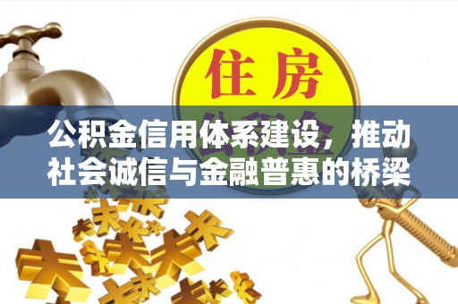 中区公积金信用体系建设，推动社会诚信与金融普惠的桥梁