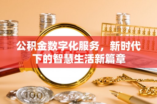中区公积金数字化服务，新时代下的智慧生活新篇章