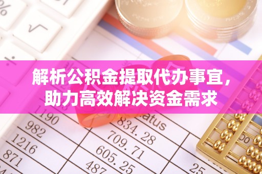 中区解析公积金提取代办事宜，助力高效解决资金需求