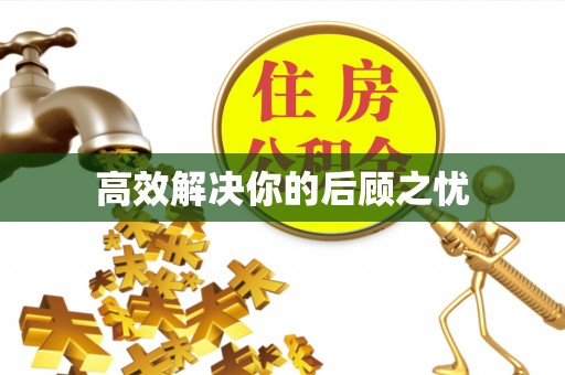 中区高效解决你的后顾之忧