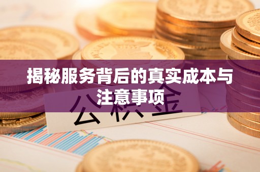 中区揭秘服务背后的真实成本与注意事项