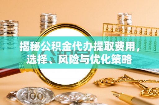 中区揭秘公积金代办提取费用，选择、风险与优化策略