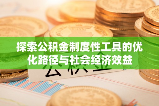 中区探索公积金制度性工具的优化路径与社会经济效益