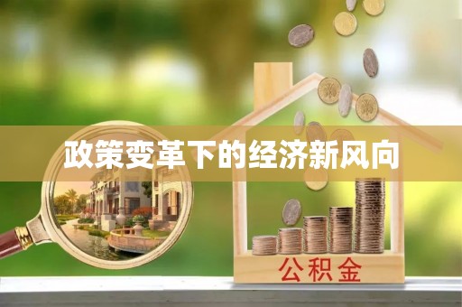 中区政策变革下的经济新风向