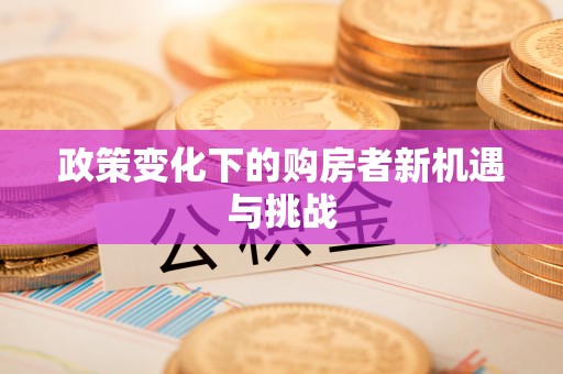 中区政策变化下的购房者新机遇与挑战