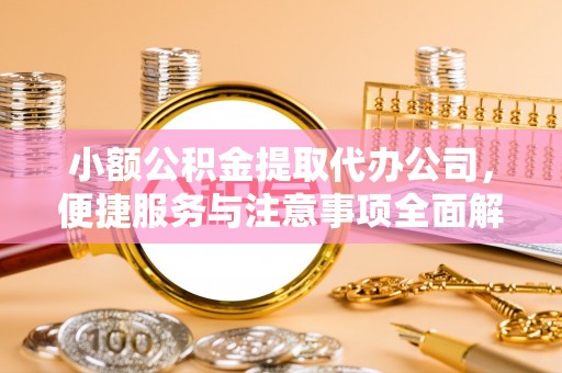 中区小额公积金提取代办公司，便捷服务与注意事项全面解析