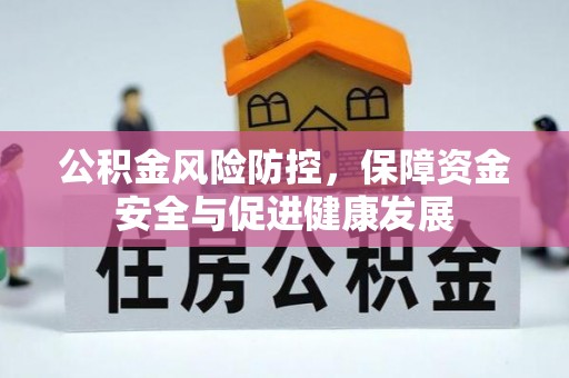 中区公积金风险防控，保障资金安全与促进健康发展
