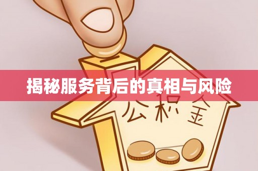 中区揭秘服务背后的真相与风险