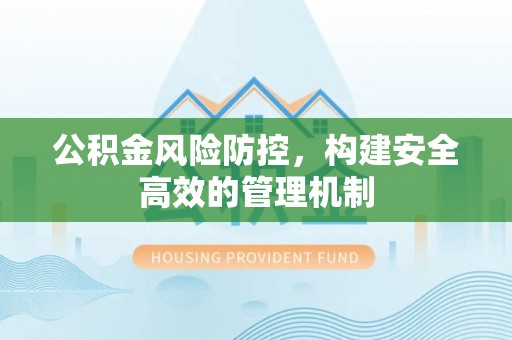 中区公积金风险防控，构建安全高效的管理机制