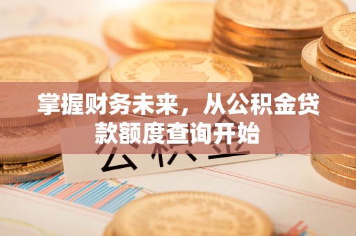 中区掌握财务未来，从公积金贷款额度查询开始