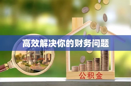 中区高效解决你的财务问题