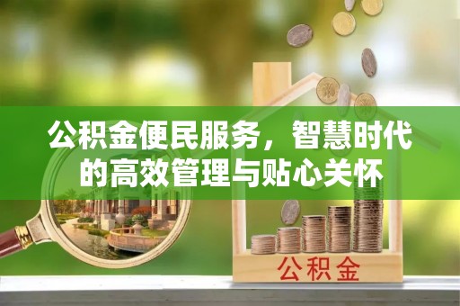 中区公积金便民服务，智慧时代的高效管理与贴心关怀