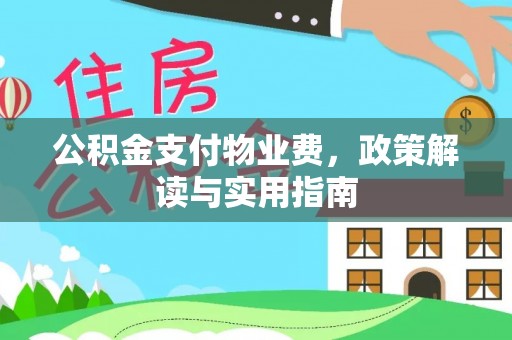 中区公积金支付物业费，政策解读与实用指南